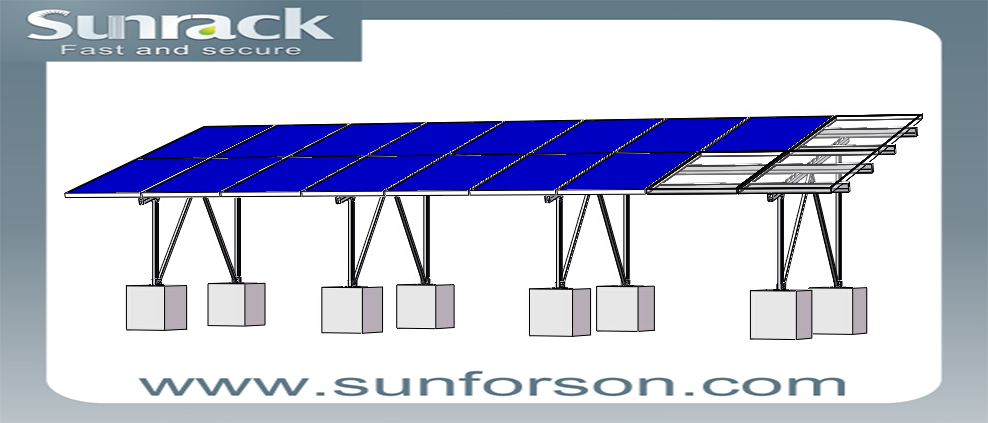 SunRackアルミ製太陽光発電架台・コンクリート基礎問屋・仕入れ・卸・卸売り