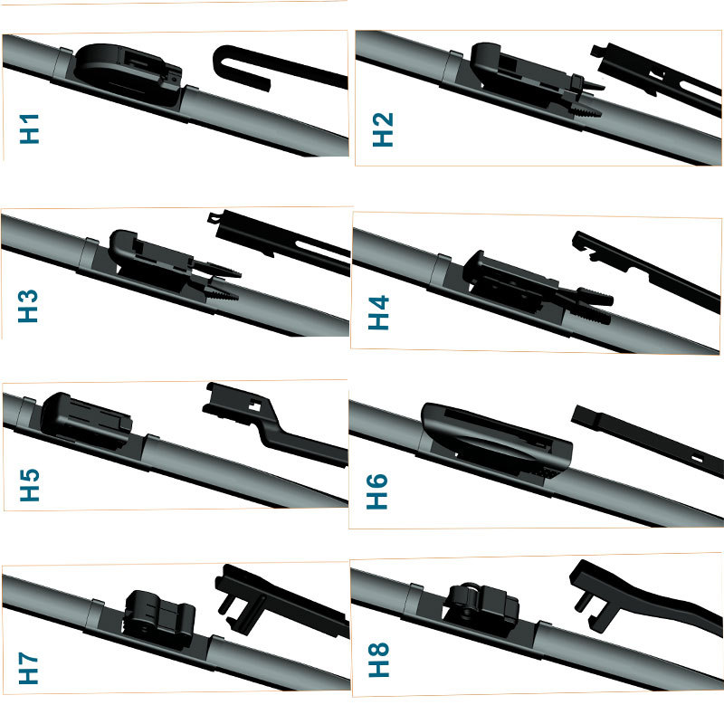 Multifit Wiper Blade With 10 Adapters Multi Clip Wiper Blade Moq 150