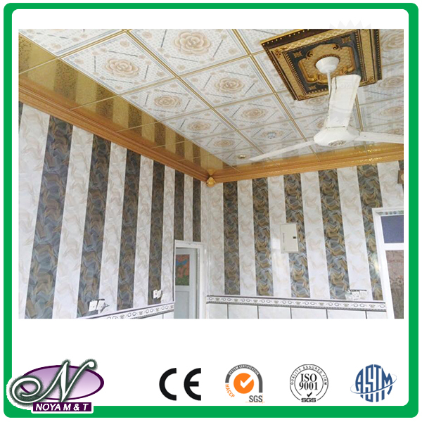 Lightweight beautiful Top quality 3d printing aluminum foil custom size removable ceiling panel