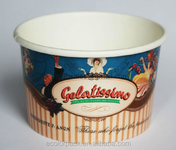 Custom Printed Cheap Price Paper Cups for Yogurt