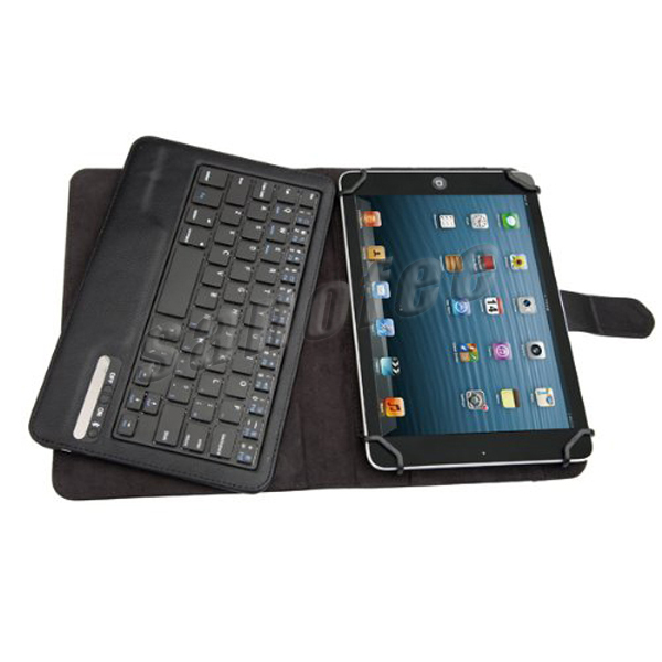 付きミニbluetoothキーボードワイヤレス取り外し可能な革のケースipad用空気問屋・仕入れ・卸・卸売り