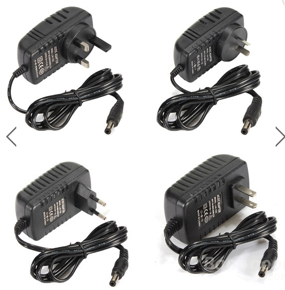 Uk Usa Plug 1.5a 2a 2.5a 3a 5a 10a 5v 9v 12v Christmas Tree Light