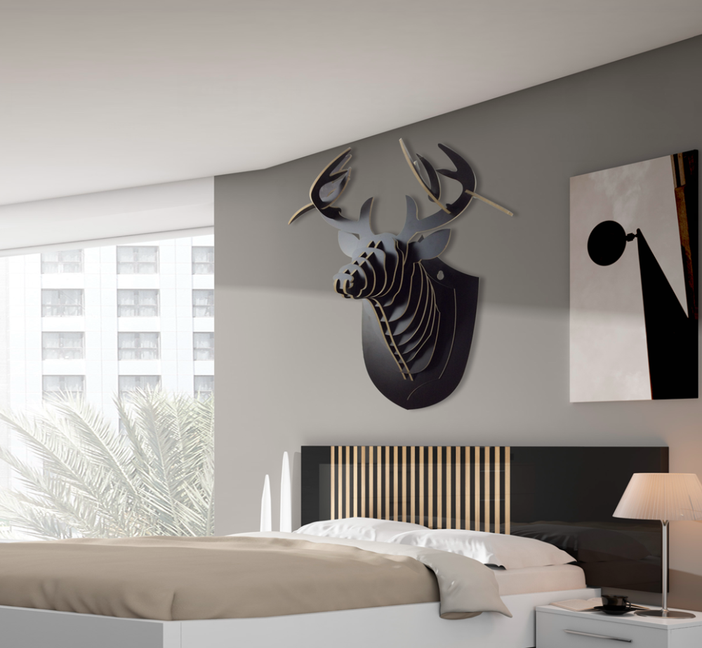 Wholesale Diy Wall Mounted Wood Animal Head Decoration Buy Animal