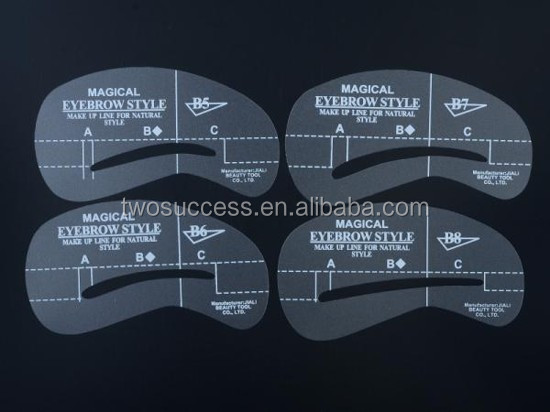 Kit Template Make Up DIY Tools Eyebrow Grooming Stencil