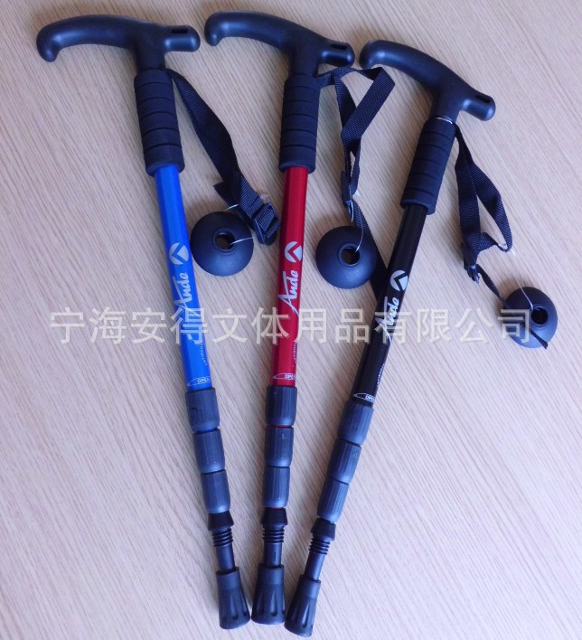 のアウトドア用品を持っている3t- 6061アルミニウム工場卸売コルクハンドル登山杖問屋・仕入れ・卸・卸売り