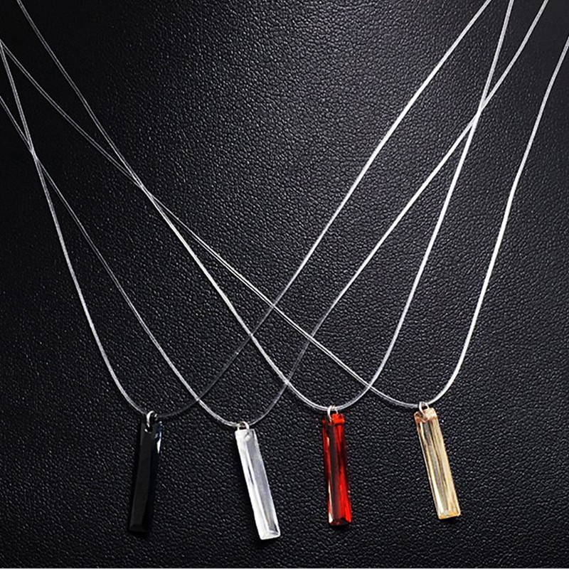 Simple Fashion Crystal Necklace transparent invisible
