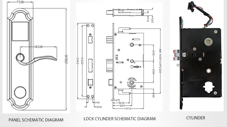 亜鉛合金のセキュリティデジタルリモコンrfスマートカードのドアロックの供給仕入れ・メーカー・工場