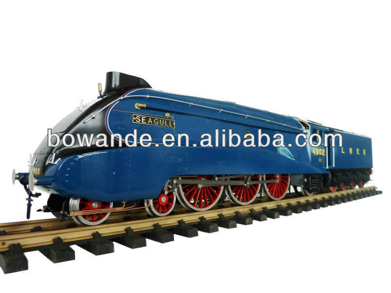 Scale brass live steam train model, View G scale live steam train 
