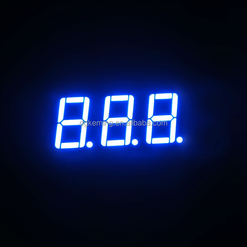 Ultra blue led module 5631as 7 segment led display 3 digits
