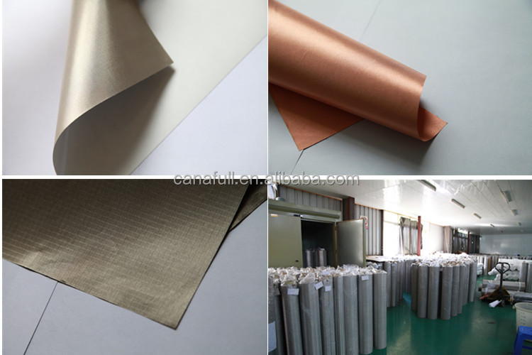 超薄型導電性emiシールド銅の不織布生地平織りファブリック仕入れ・メーカー・工場