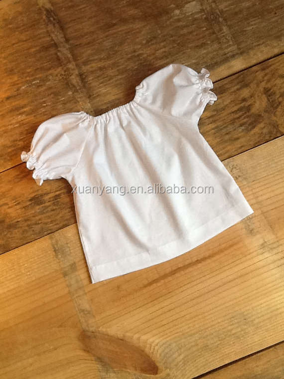綿100％赤ちゃんの夏のブランク女の子フリルスリーブtシャツ仕入れ・メーカー・工場