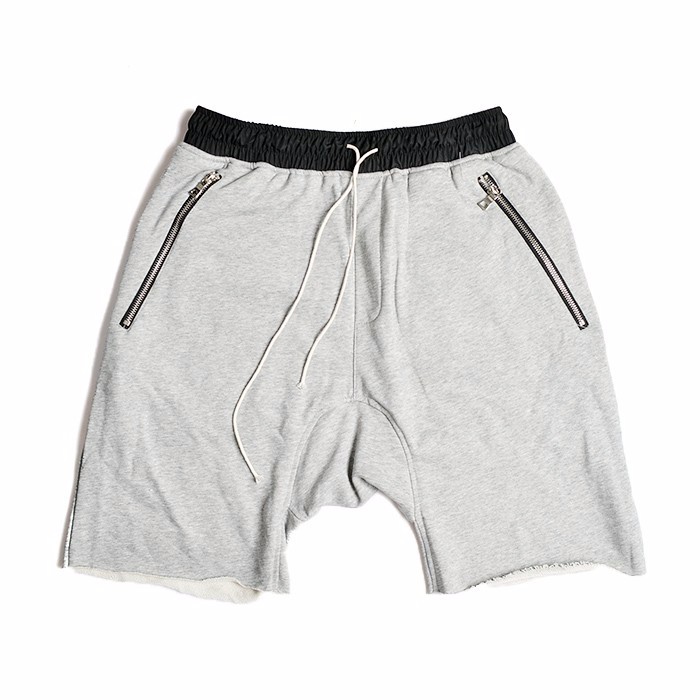 drop crotch sweat shorts