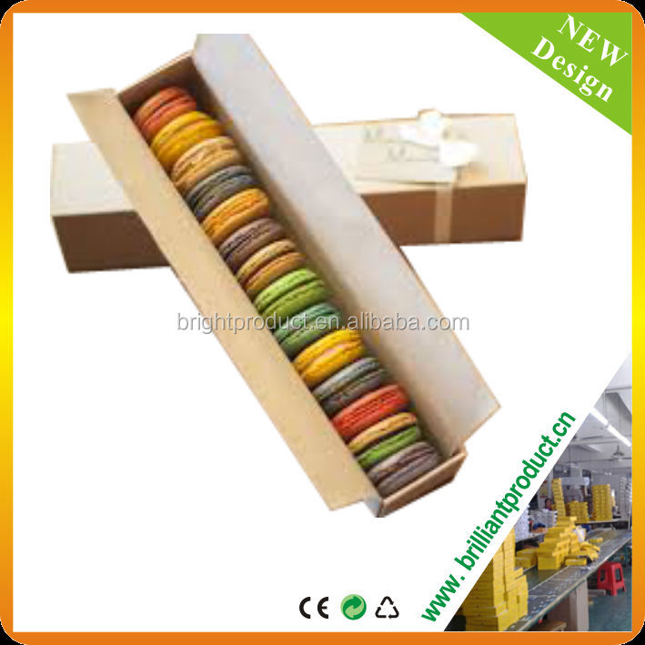 colorful macaron box wholeale, handmade custom printed macaron packaging