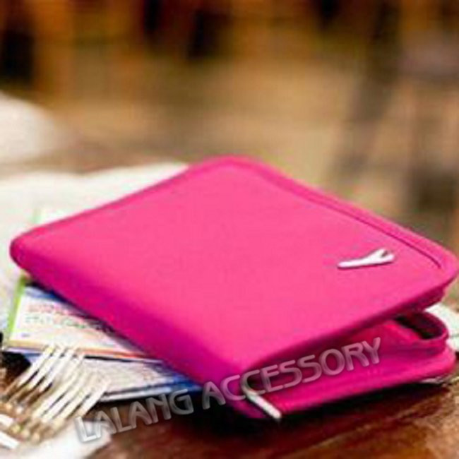 Wholesale Short Canvas Passport Bag Multifunctional Travel Document Package Storage Set Women