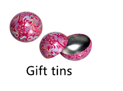 wholesale colorful egg shape tin gift box