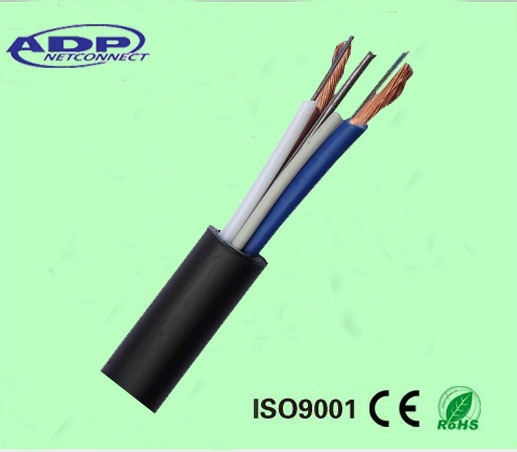 Outdoor Fiber 6cores Optic Cable With 0.75mm