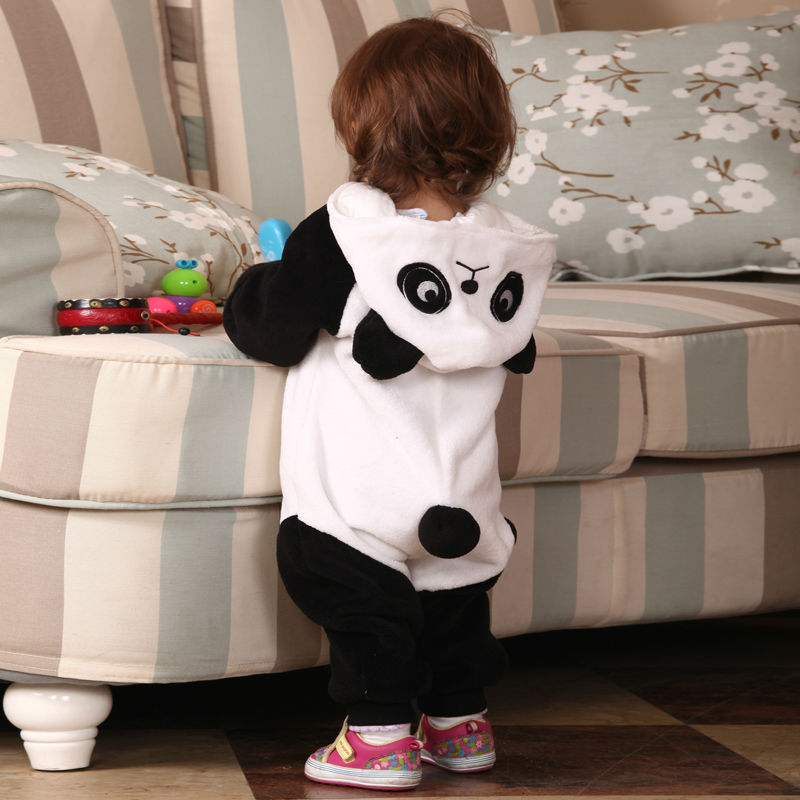 幼児のパンダ、 フラットアイフリースのアニマルキグルミ新生児onesieスーツのパジャマの男性問屋・仕入れ・卸・卸売り