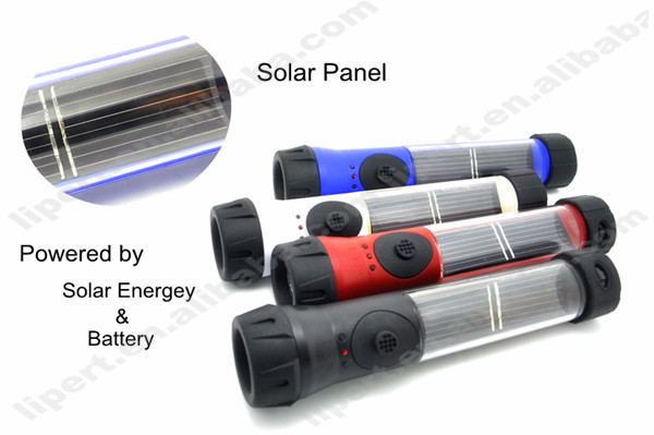 (1500083)abs材料40lmちゃちなプラスチック製の防水ソーラー懐中電灯仕入れ・メーカー・工場