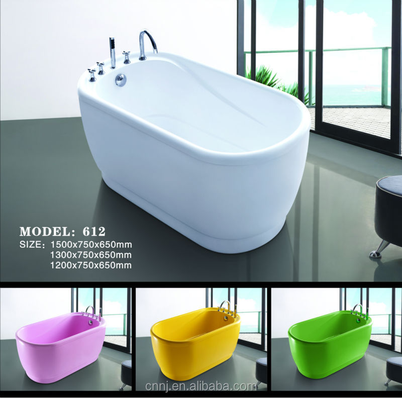 (612A) yellow color small short freestanding bathtub問屋・仕入れ・卸・卸売り