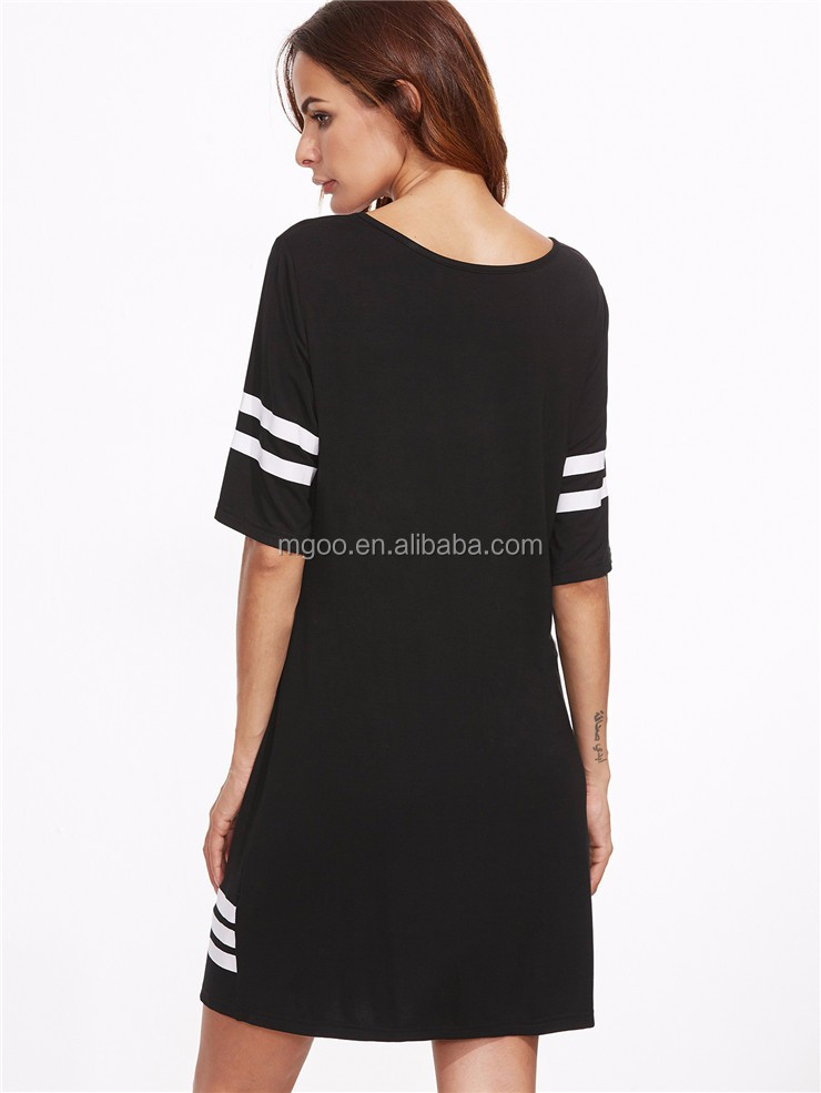 ladies black longline shirt
