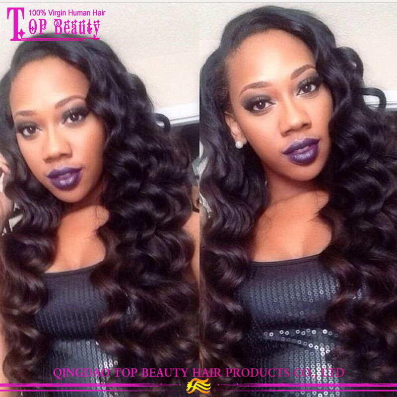 New Products For 2016 Natural Hair Line Indian Remi Full Lace Wig
