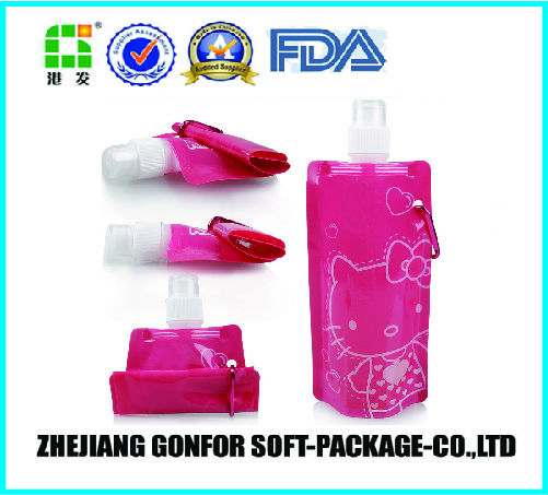 2014 new arrival reusable liquid stand up pouch with spout