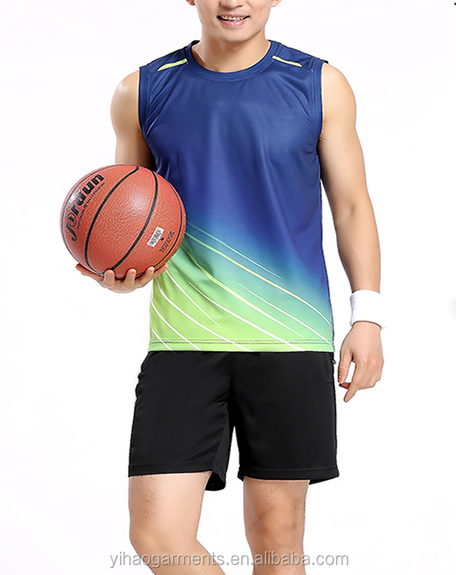 yihao卸売最高品質のバスケットボールスポーツユニフォームカスタマイズされた安価なプラスサイズ仕入れ・メーカー・工場