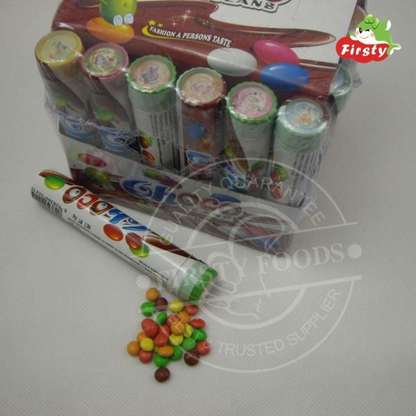 Chocolate bean with labyrinth toy candy