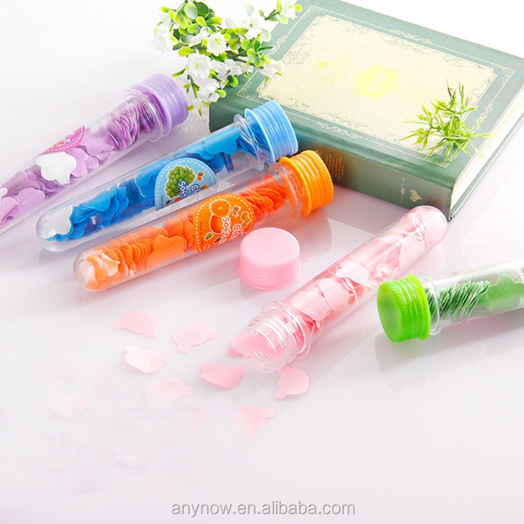 Beautiful colorful tube rose star shape soft bath paper soap 