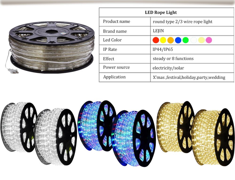 lighted holiday led rope