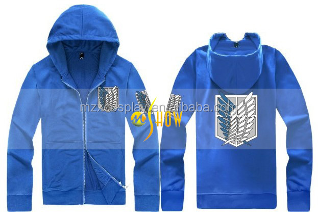 新しい品質のアニメへの攻撃shingekiなしkyojinエレンタイタンイェーガーコスプレ衣装綿フリースロングスリーブパーカージャケットコート問屋・仕入れ・卸・卸売り
