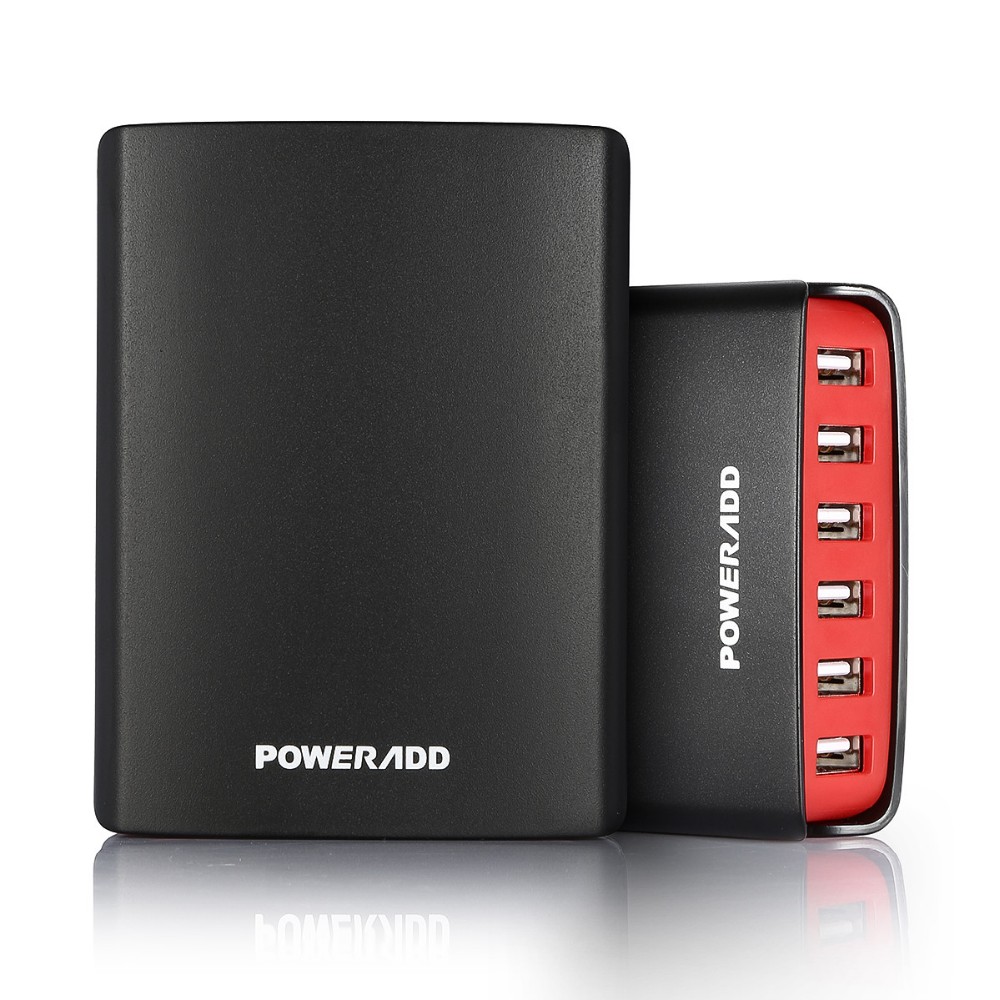 Poweradd power bank adapter 50 W/10A USB charging station for mobile phone  and tablet