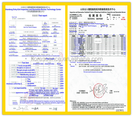 FLORESCENCE INNER TUBE TEST REPORT__
