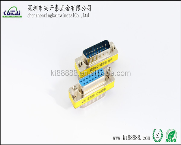 D-subミニ性別チェンジャーdb15にdb15オスメスコネクタ仕入れ・メーカー・工場