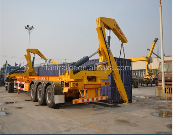 3 axle trailer container lift sidelifter for containers container trailer side loading with steel spring