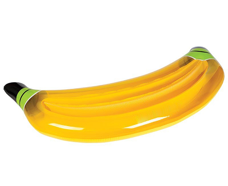 Giant Inflatable Banana Pool Float Custom Fruit Shape Relaxing Water