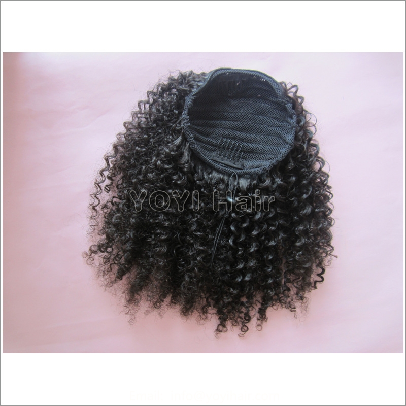cheap brazilian human hair drawstring ponytail