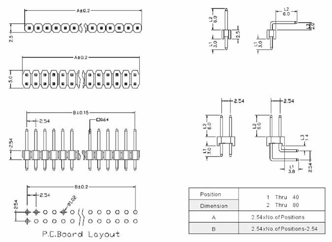 ピンヘッダコネクタ2.54mm234567891012141620304050607080kls1-207ピンulrohs指令仕入れ・メーカー・工場