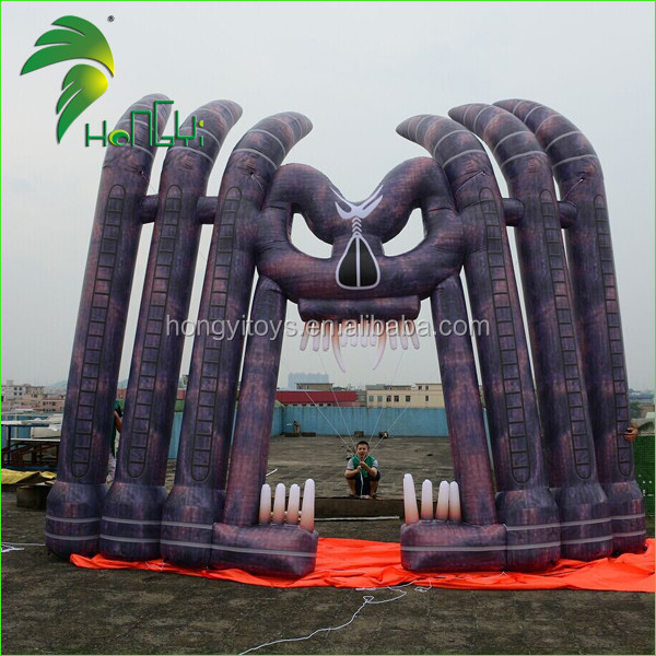 inflatable skull Halloween arch (11)