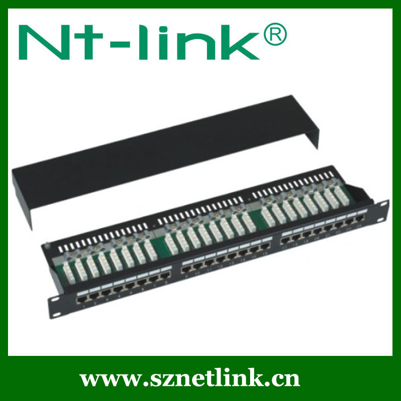 1u 24 ポート ブラック cat5e stp パッチ パネル仕入れ・メーカー・工場