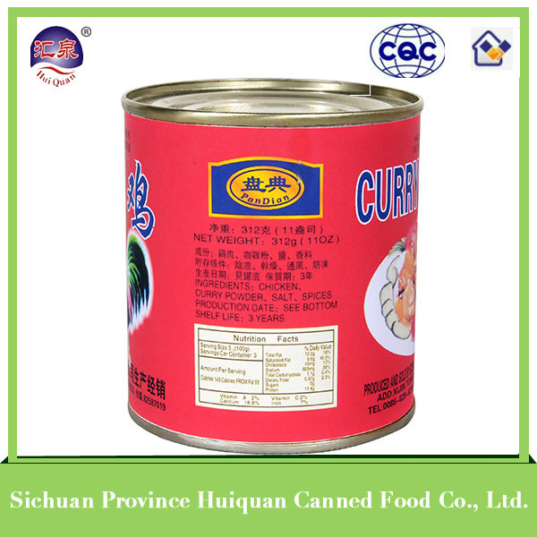 312g Canned Curry Chicken canned chicken,canned chicken luncheon meat,chicken