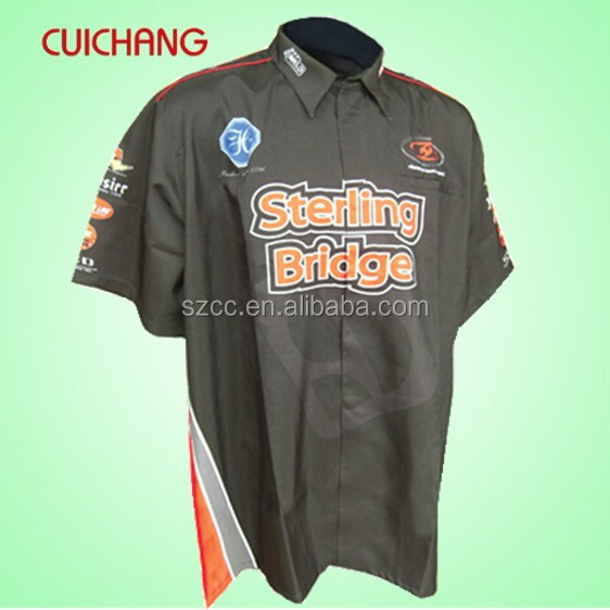レーシングシャツ卸売・f1レーシングシャツ・レーシングチームのピットクルーシャツcc-3330仕入れ・メーカー・工場