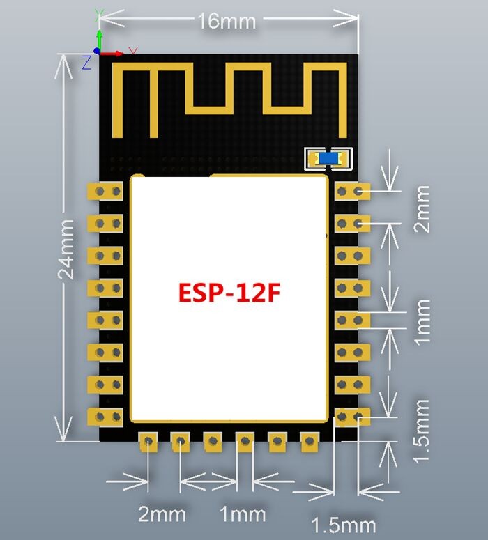 ESP-12F (ESP-12E アップ グレード) ESP8266 リモート シリアル ポート wifi無線モジュール仕入れ・メーカー・工場