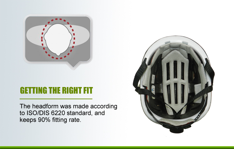 2014 high quality in-mould rock climbing helmet