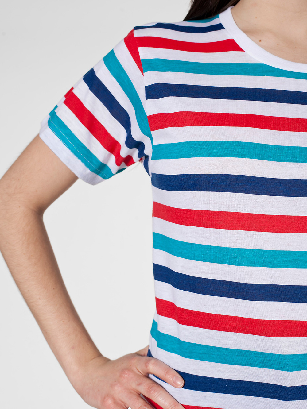 トレンディなストライプのtシャツの女性のための最高品質安い価格問屋・仕入れ・卸・卸売り