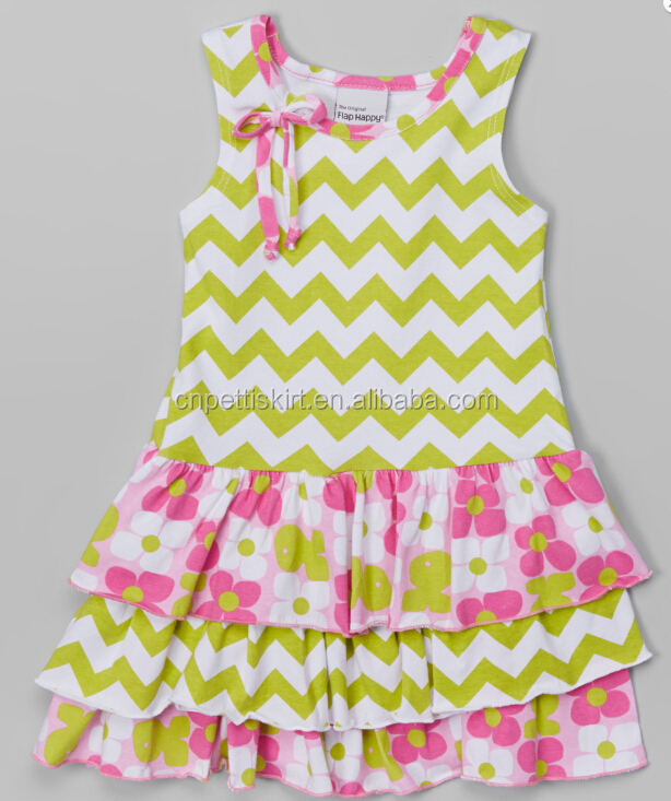 卸売の女の子のスカート2015シックな簡単シェブロンブティックの衣類赤ちゃんの女の子のスカートの女の子の格子縞のスカート仕入れ・メーカー・工場