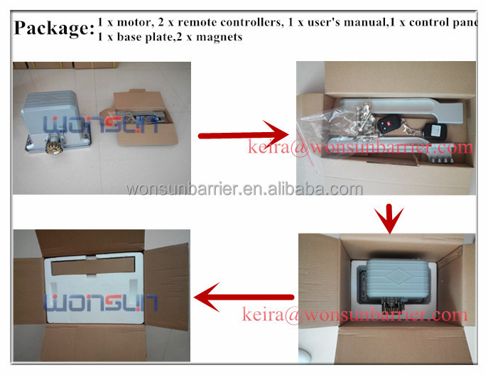 remote control sliding door motor