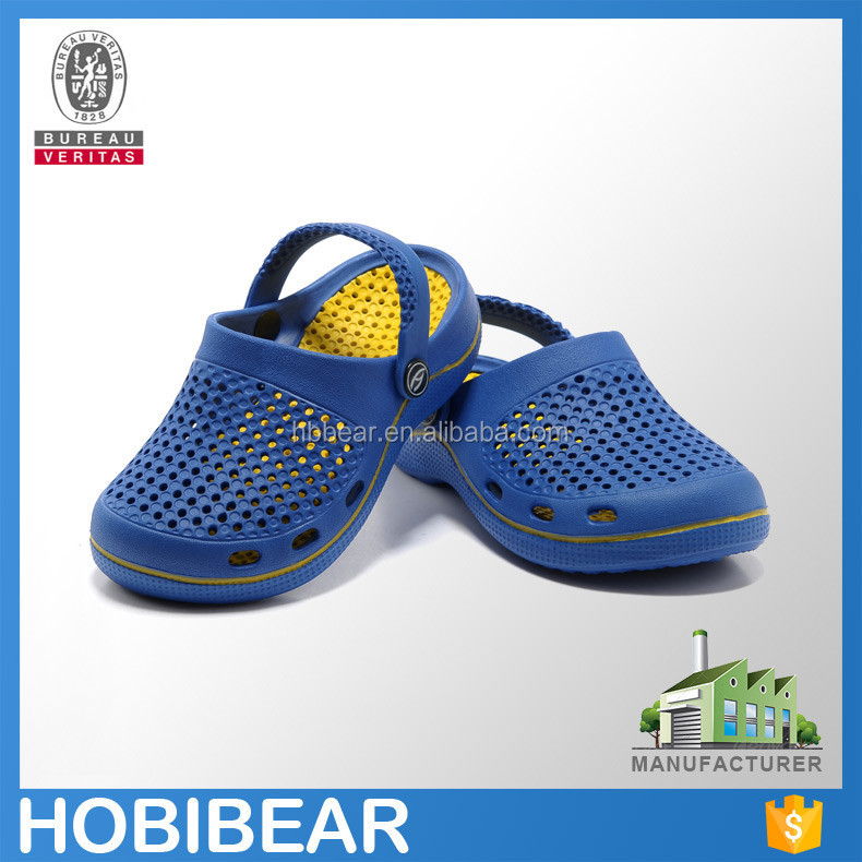 HOBIBEAR wholesale cheap eva kids clogs cute plastic garden shoes
