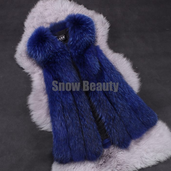 luxury raccoon fur vest middle long women (1).jpg