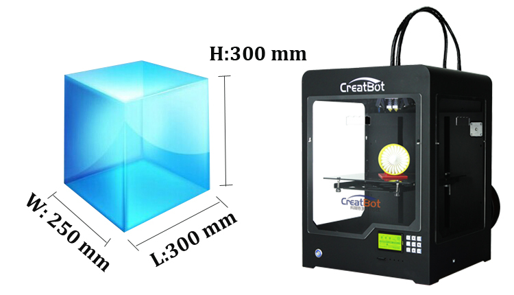 アキュレイ高3d金属プリンタcreatbotdxミリメートルdx0223300*250*3003dプリンタ仕入れ・メーカー・工場